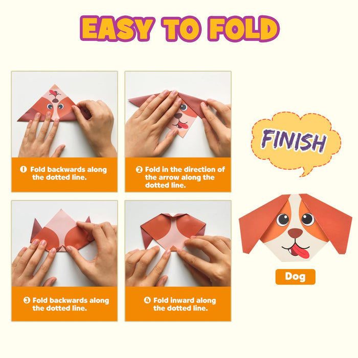 Pigipigi Kids Craft Origami Paper Kit for Kids (Cartoon)