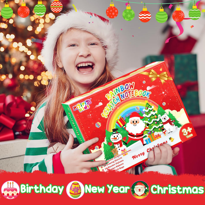 24 Pack Christmas Party Favors Goodie Bag Stuffers for Kids(Christmas)