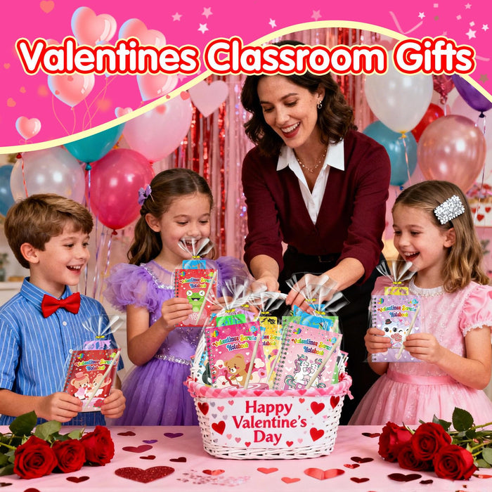 24 Pack Valentines Party Favors Goodie Bag Stuffers for Kids  (Valentines)