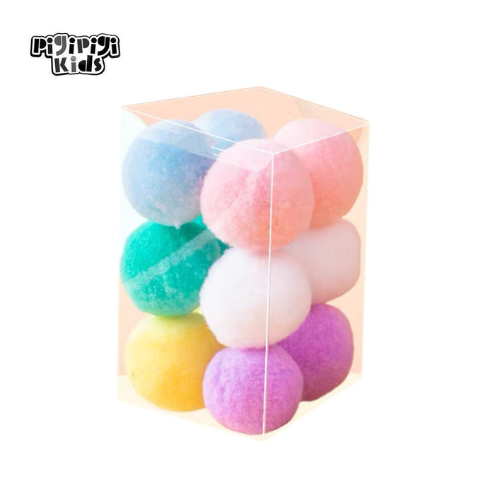 Pigipigi Kids  Pet toys 12-Pack Colorful Cat Toy Balls—Soft and Lightweight Cat Plush Balls